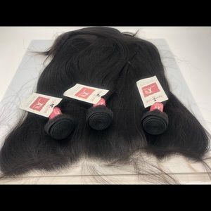 Straight - 18 Inch Frontal w/3 Bundles.  18/20/22